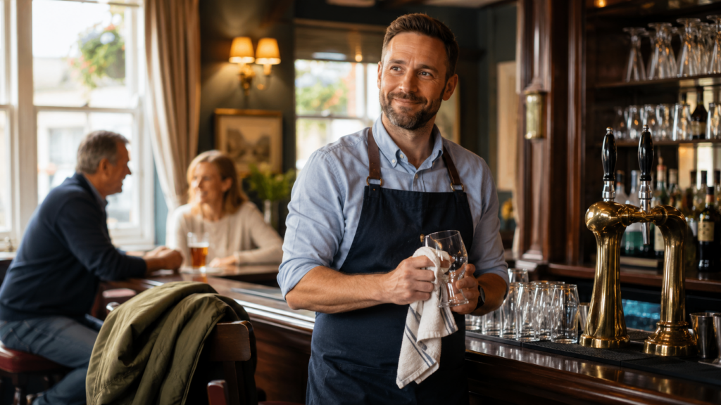 Former armed forces professional running a welcoming community pub